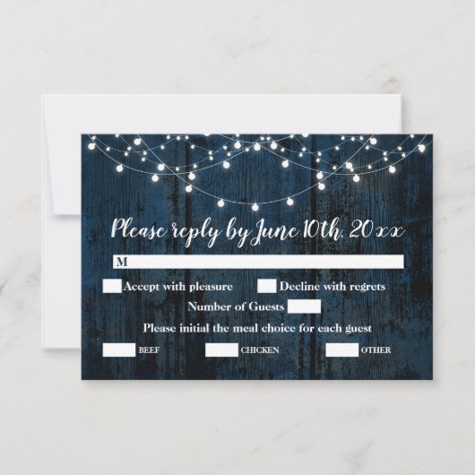 Trouwbehuizing RSVP-kaart RSVP Kaartje (Voorkant)