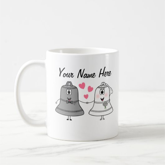Trouwbellen Aangepaste Mok Schattige Grappig Cadea (Links)