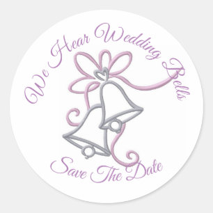 trouwbellen save the date stickers