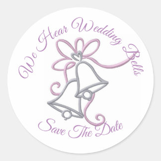 trouwbellen save the date stickers
