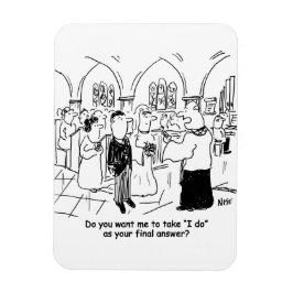 Trouwbeloften - 'Ja, ik wil' als eindantwoord Magneet