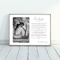 Trouwbeloften met Foto Huwelijksjubileum Cadeau Pr
