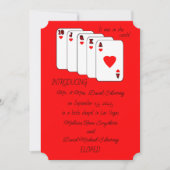Trouwbericht Royal Flush Kaart (Voorkant)