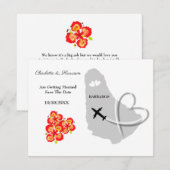 Trouwbestemming Barbados Save the Date (Voorkant / Achterkant)