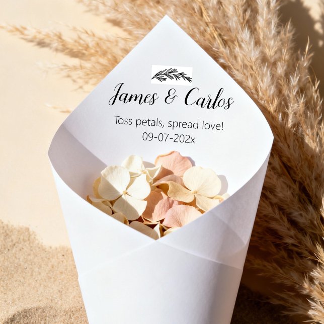 Trouwbloemblaadjes houders Confetti Toss Ceremony (wedding petal cones holders, bags for flower confetti, wedding toss cone, future wedding plans)