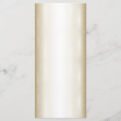 Trouwbloemen Golden  Hart Lijst Party Menu (Achterkant)