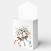 Trouwbloemen klokken roze blauwe linten mooi bedankdoosjes (Geopend)