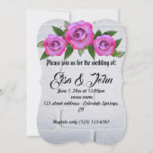 Trouwbloemen Roos Romantisch Lot Lot Kaart (Voorkant)