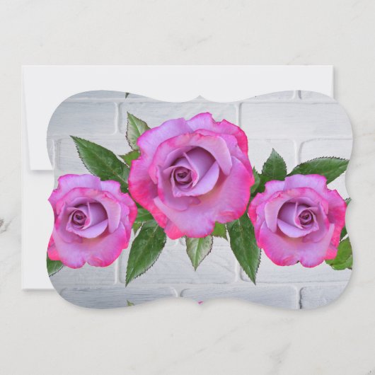 Trouwbloemen Roos Romantisch Lot Lot Kaart (Achterkant)