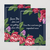 Trouwbloemen Save The Date (Voorkant / Achterkant)