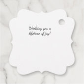 Trouwbloemen Vlinders Duiven Gift Labels (Achterkant)