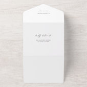 Trouwbloemen Wilde Bloem Lente Trouwdag All In One Uitnodiging (Buitenkant)