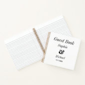 Trouwboek in zwart-wit voor gasten notitieboek (Binnen)