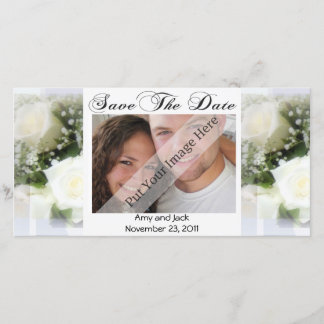Trouwboeket Bewaar de datum Fotokaart Save The Date