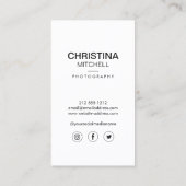 Trouwboeket fotograaf, evenementenplanner visitekaartje (Achterkant)