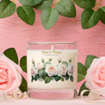 Trouwboeket met witte en zachtroze rozen