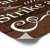 Trouwbord – Fotohokje Rustic Trouwbord Poster (Hoek)