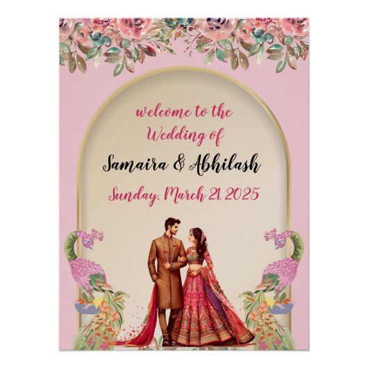 trouwbord perfect poster (Voorkant)