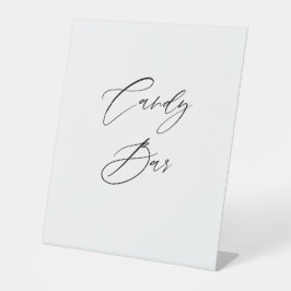 Trouwbord Snoepreep | Bord voor Dessert Tafel Reclamebord Met Voetstuk