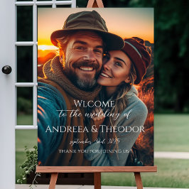 Trouwbordfoto: Personaliseer uw droomhuwelijk Poster