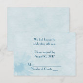 Trouwbruid Daisy RSVP Kaart (Voorkant / Achterkant)