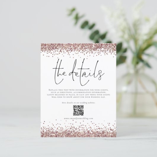 Trouwbudget Details QR-code Script Bijlage (Staand voorkant)