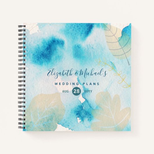 Trouwbudget Planner Persoonlijk Trendy Modern Notitieboek (Voorkant)