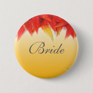 trouwcadeau, bruid of bruidegom knop ronde button 5,7 cm