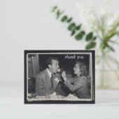 Trouwcadeau Dank u kaart foto (Staand voorkant)