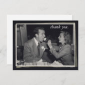 Trouwcadeau Dank u kaart foto (Voorkant / Achterkant)