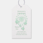 Trouwcadeau Label Pepermunt Vlinders Hart Cadeaulabel (Achterkant)