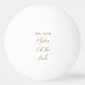 Trouwcadeau voor Bruid-moeder Goud Wit Pingpongballen (Voorkant)