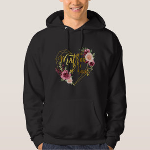 Trouwcadeau voor vrouwen met bijpassende bloemende hoodie