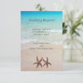 Trouwcadeauregister Bijlagekaart Zee en Zand Informatiekaartje (Staand voorkant)