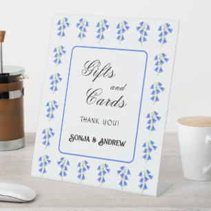 Trouwcadeaus en -kaarten van Bluebells Reclamebord Met Voetstuk