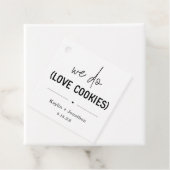 Trouwcadeautag 'We Do Love Cookies' Bedankjes Labels (In situ)