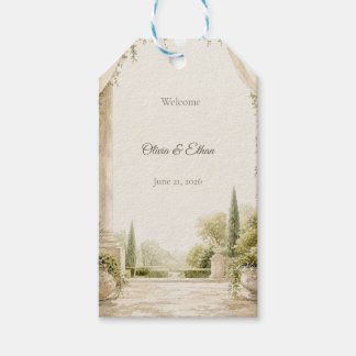 Trouwcadeautag Welkom Cadeaulabel