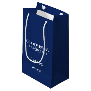 Trouwcadeautas voor bruidsjonkers klein cadeauzakje