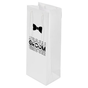 Trouwcadeautas voor de bruidegom wijn cadeautas