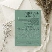 Trouwcadet Blauw Groen Fijner Details Kaart