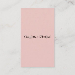 Trouwcalligrafie Elegante Roze Goud Eenvoudige Naa Informatiekaartje
