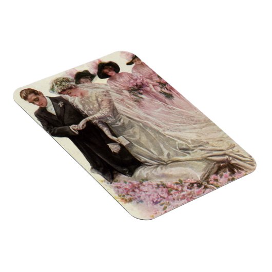 Trouwceremonie bruid en bruidegom in Victoriaanse Magneet (Rechterzijde)