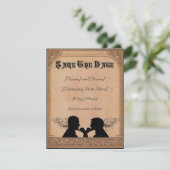 Trouwceremonie Custom Save-the-Date Kaarten (Staand voorkant)