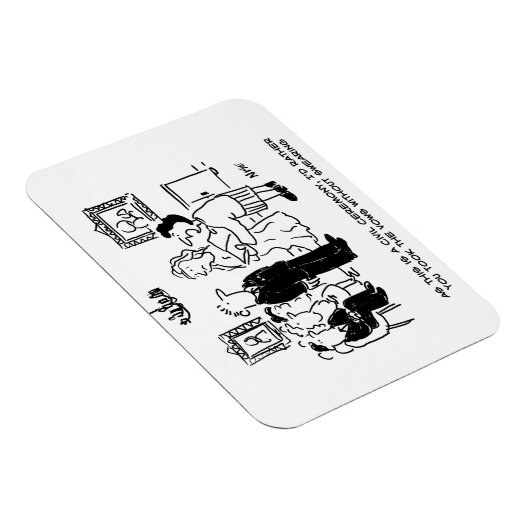 Trouwceremonie op het stadhuis magneet (Rechterzijde)