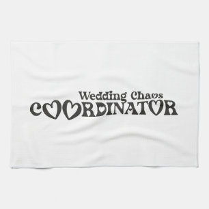 Trouwchaoscoördinator - Grappige Bruid Theedoek