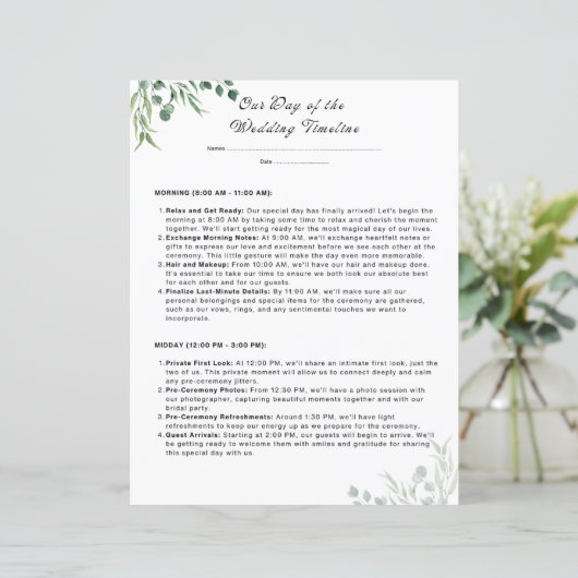 Trouwchecklists - Trouwdag Planner (Staand voorkant)