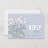 Trouwchrysant witte bruiloft RSVP QR-code (Voorkant)