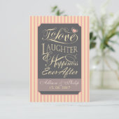 Trouwcitaat ontwerp, met aangepaste letters. kaart (Staand voorkant)