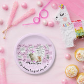 Trouwdag Bedankt Papieren Bordje (Feest)