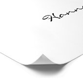 Trouwdag Bruidsshower Welkomstbord Poster (Hoek)